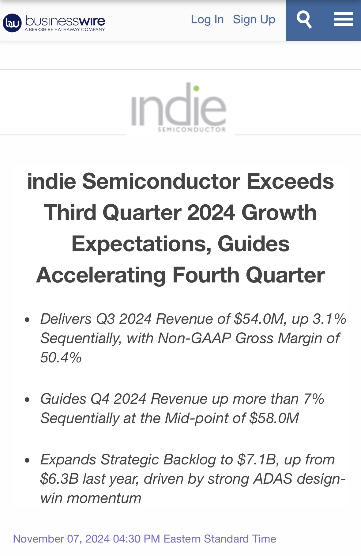 $indie Semiconductor (INDI.US)$