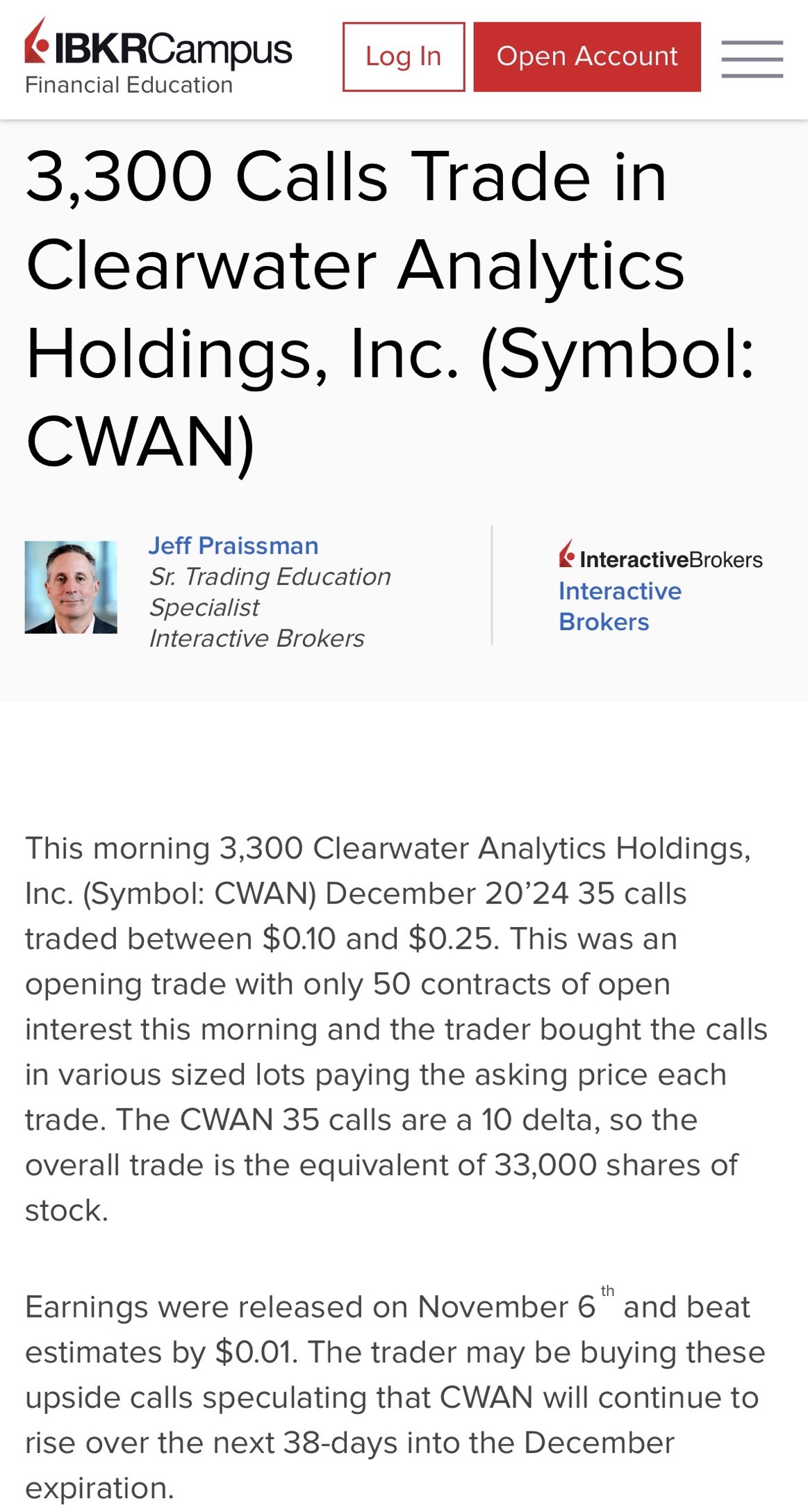 $Clearwater Analytics (CWAN.US)$