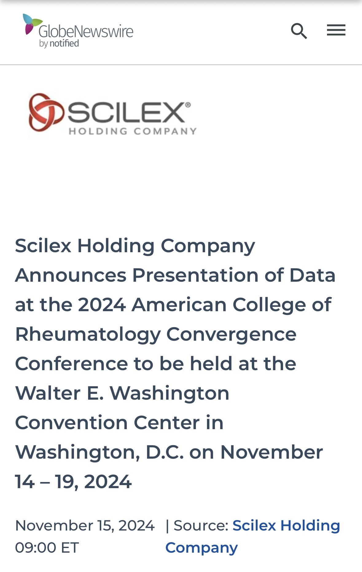 $Scilex Holding (SCLX.US)$