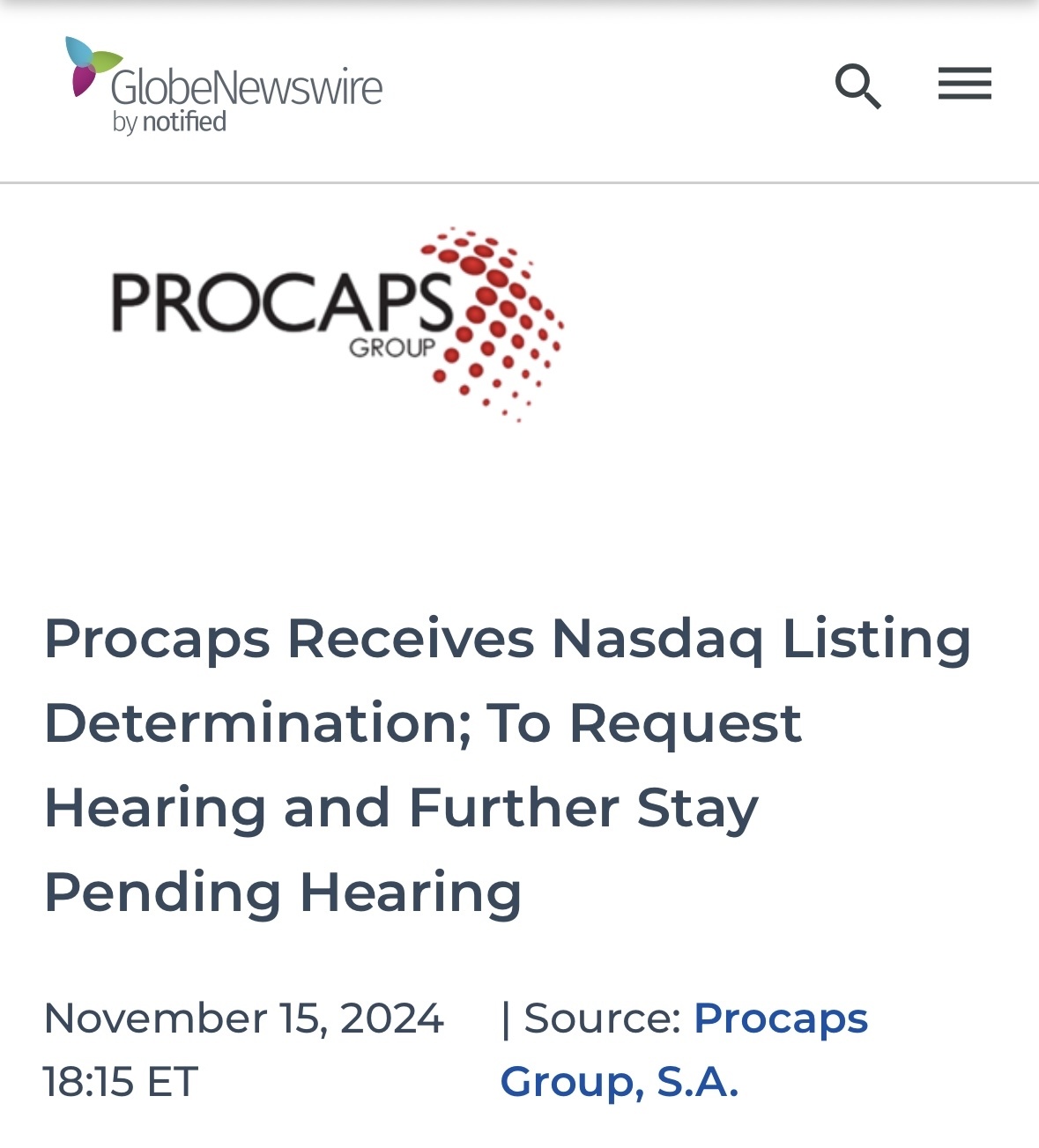 $Procaps (PROC.US)$