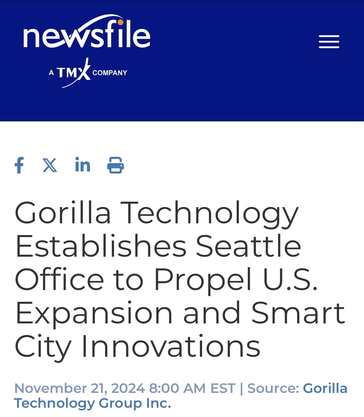 $Gorilla Technology (GRRR.US)$