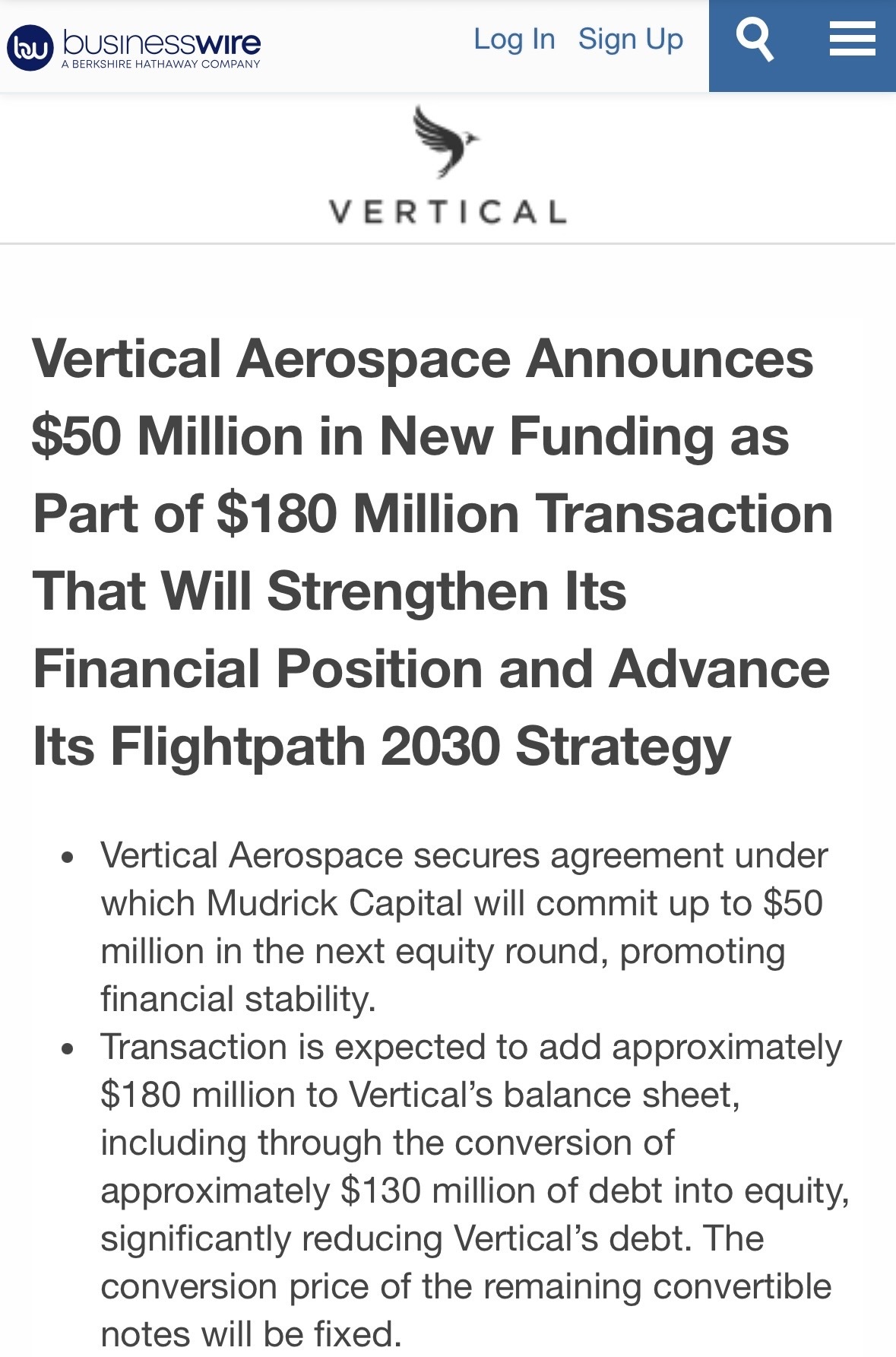 $Vertical Aerospace (EVTL.US)$