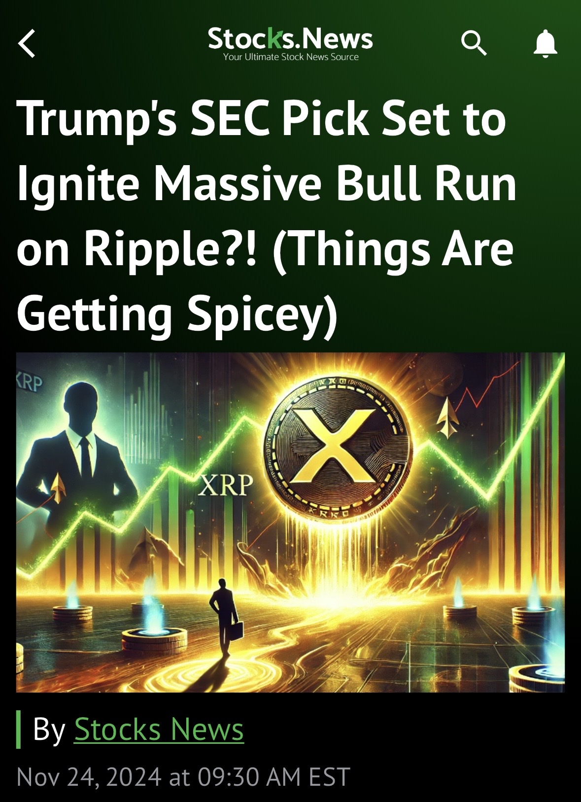 💚👸💚 Trumps SEC Pick Set to Ignite Massive Bull Run on Ripple?!