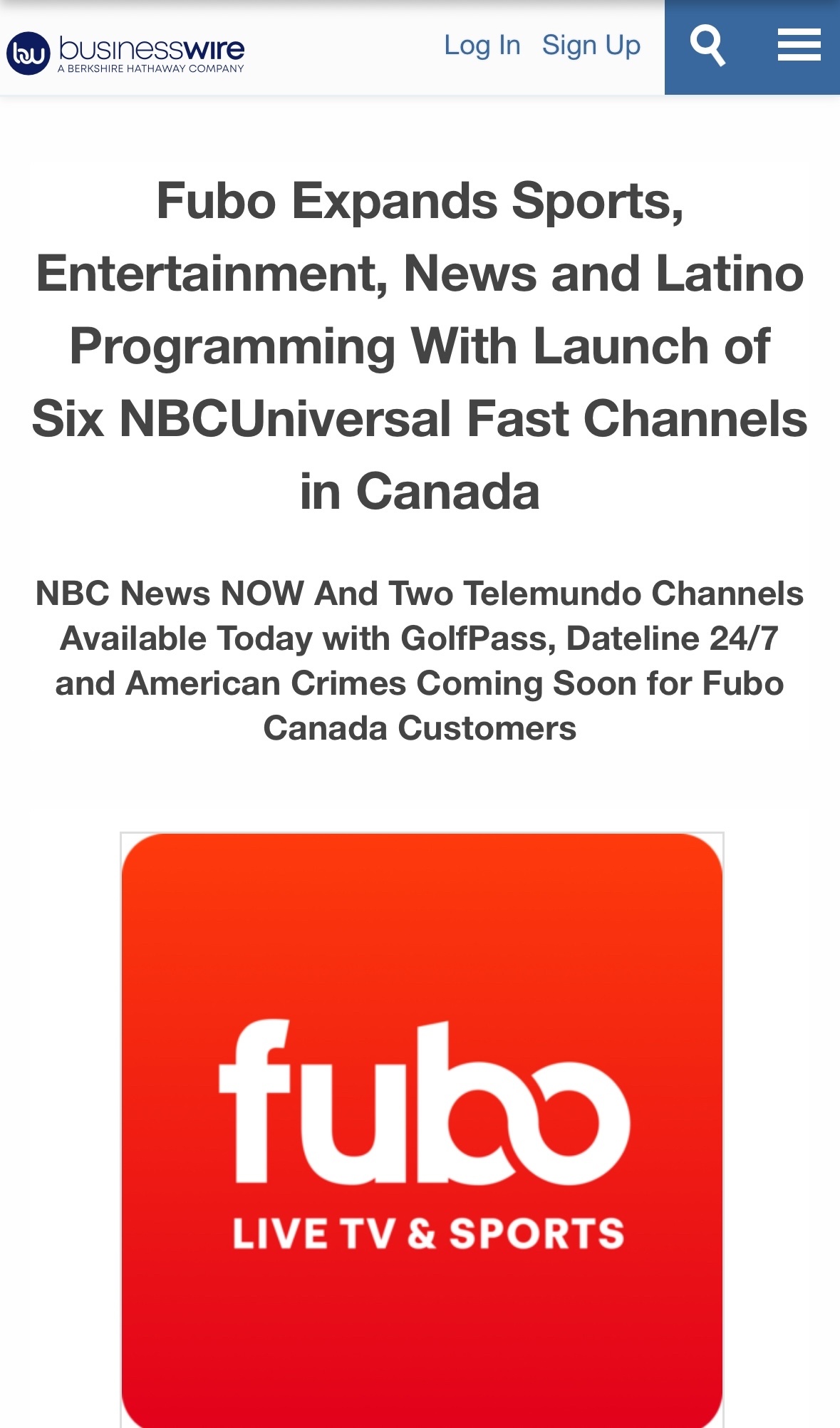 $フボTV (FUBO.US)$