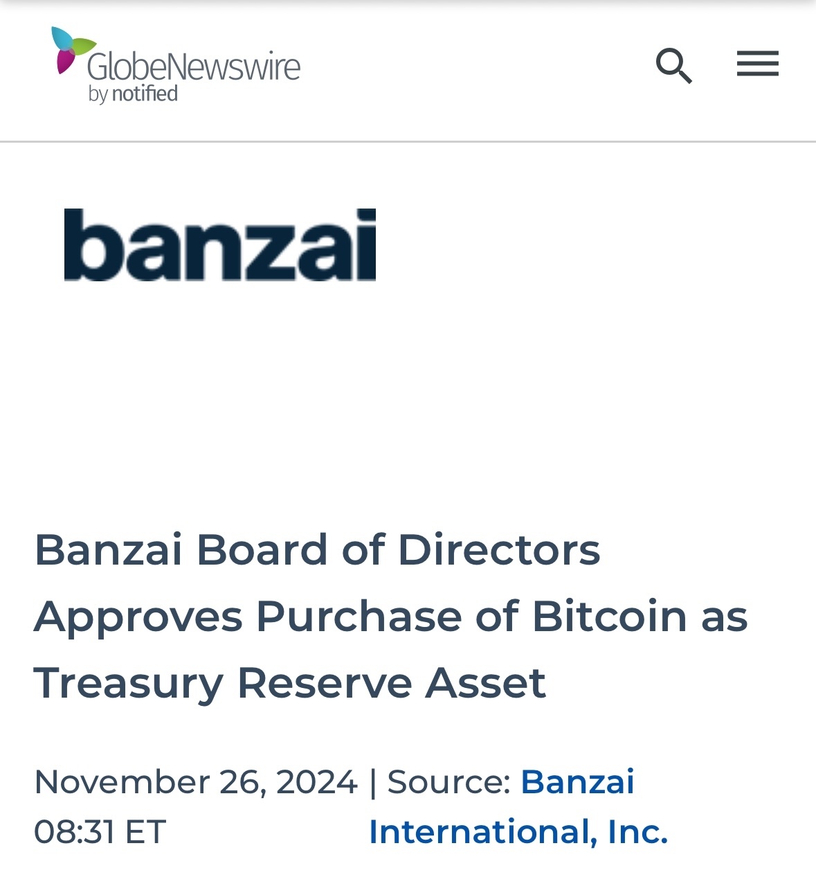 $Banzai International (BNZI.US)$