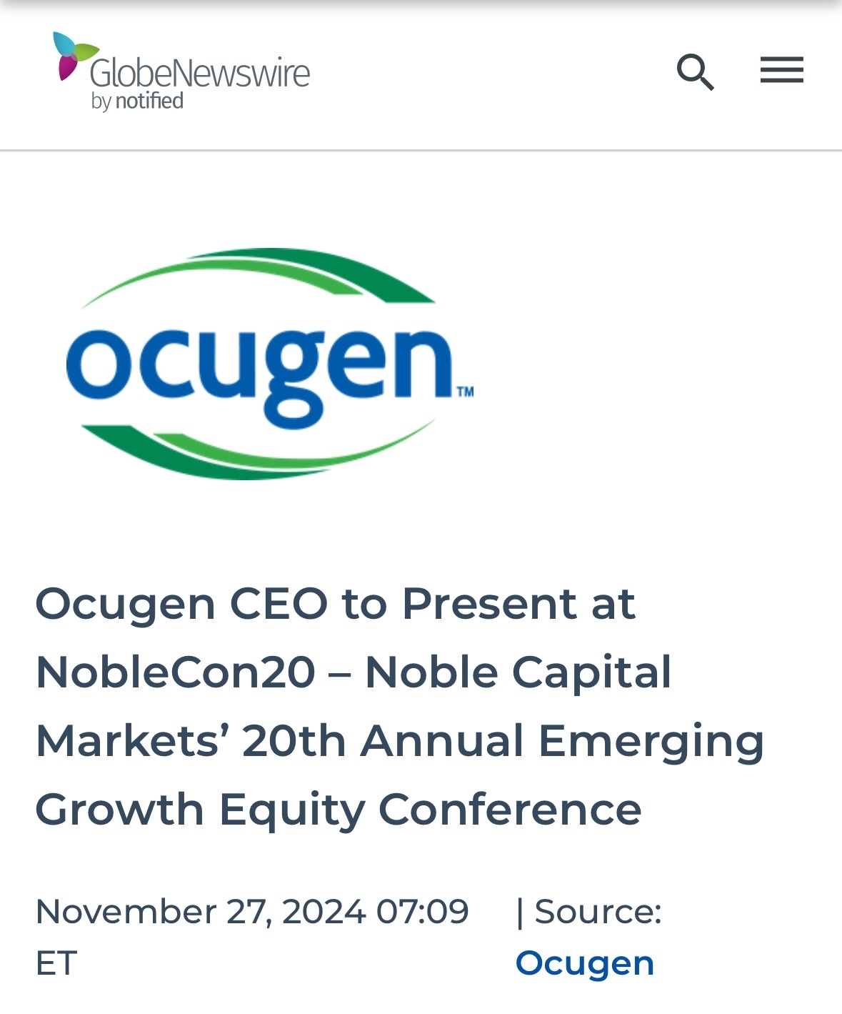 $Ocugen (OCGN.US)$