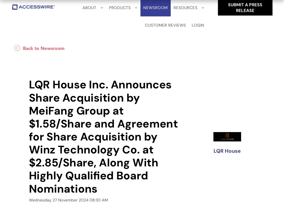 $LQR House (LQR.US)$