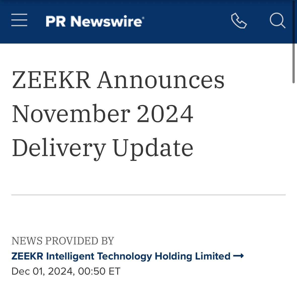 $ZEEKR (ZK.US)$