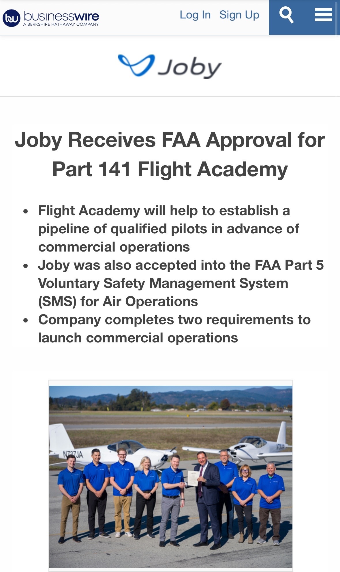 $Joby Aviation (JOBY.US)$