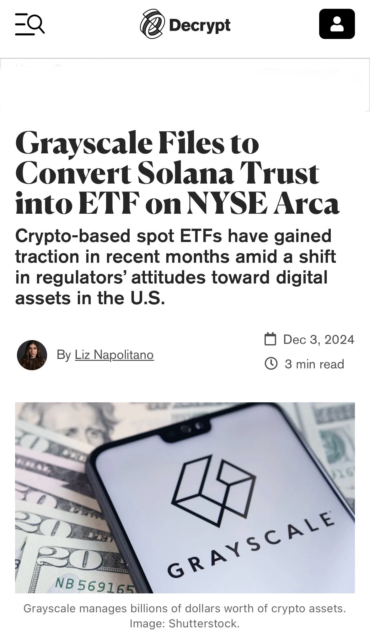 Grayscale Solana Trust ETF (GSOL.US)$$Solana (SOL.CC)$ - moomoo Community