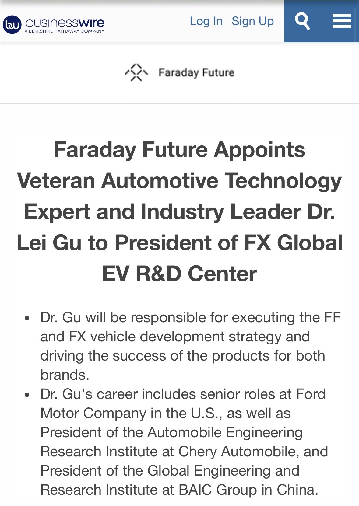 $Faraday Future Intelligent Electric Inc. (FFIE.US)$