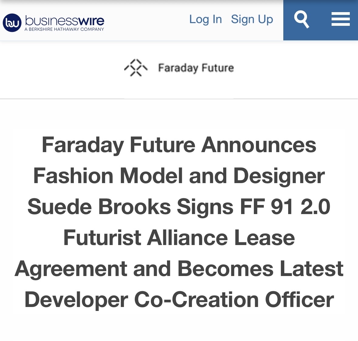 $Faraday Future Intelligent Electric Inc. (FFIE.US)$