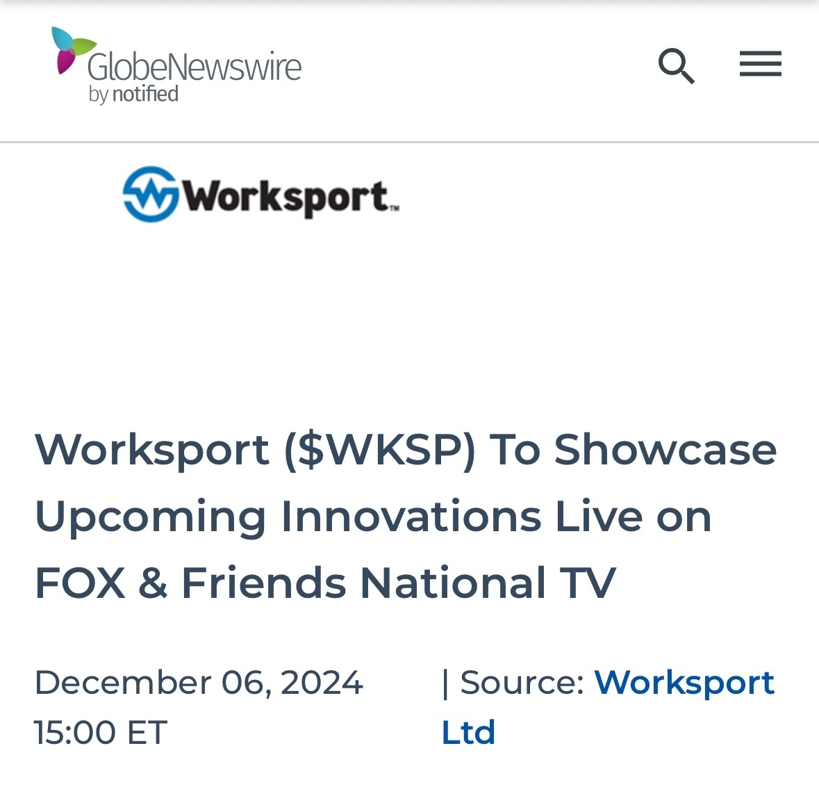 $Worksport (WKSP.US)$