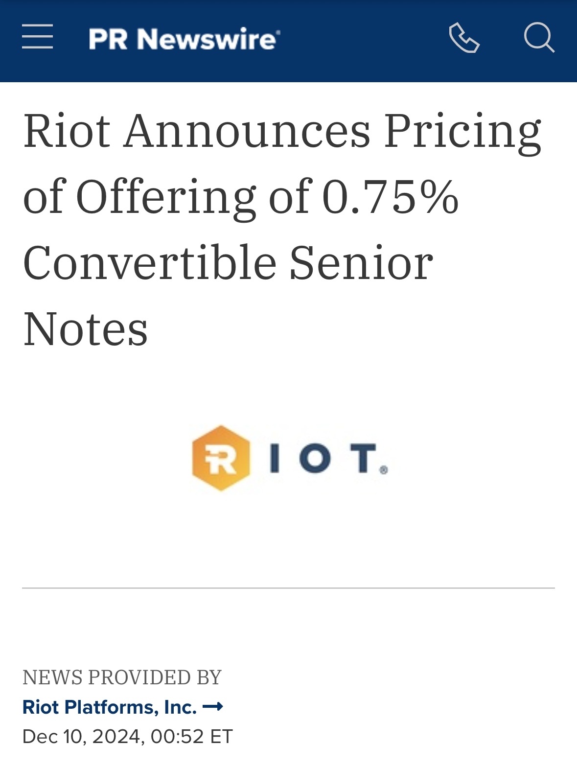 $Riot Platforms (RIOT.US)$