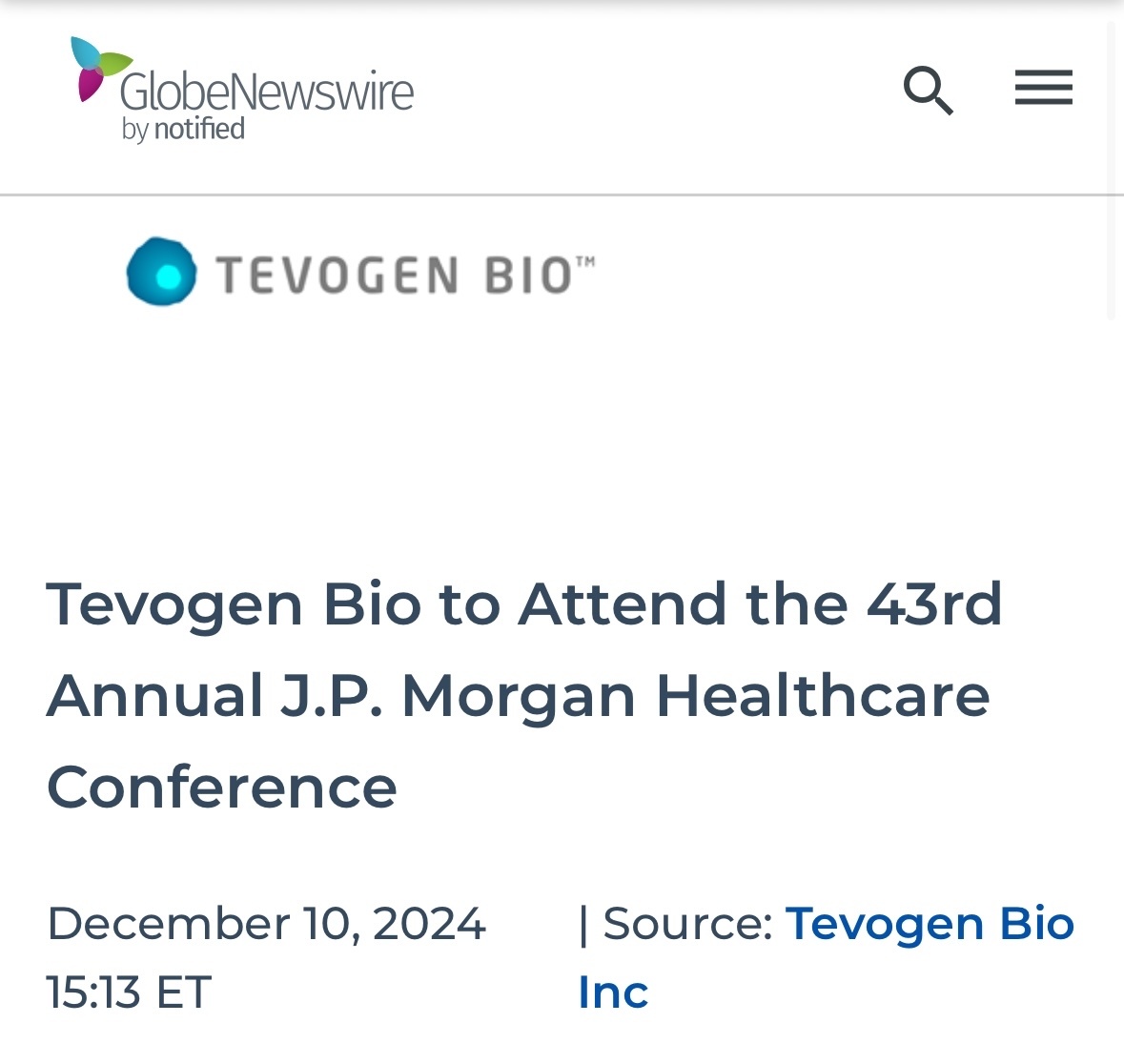 $Tevogen Bio Holdings (TVGN.US)$