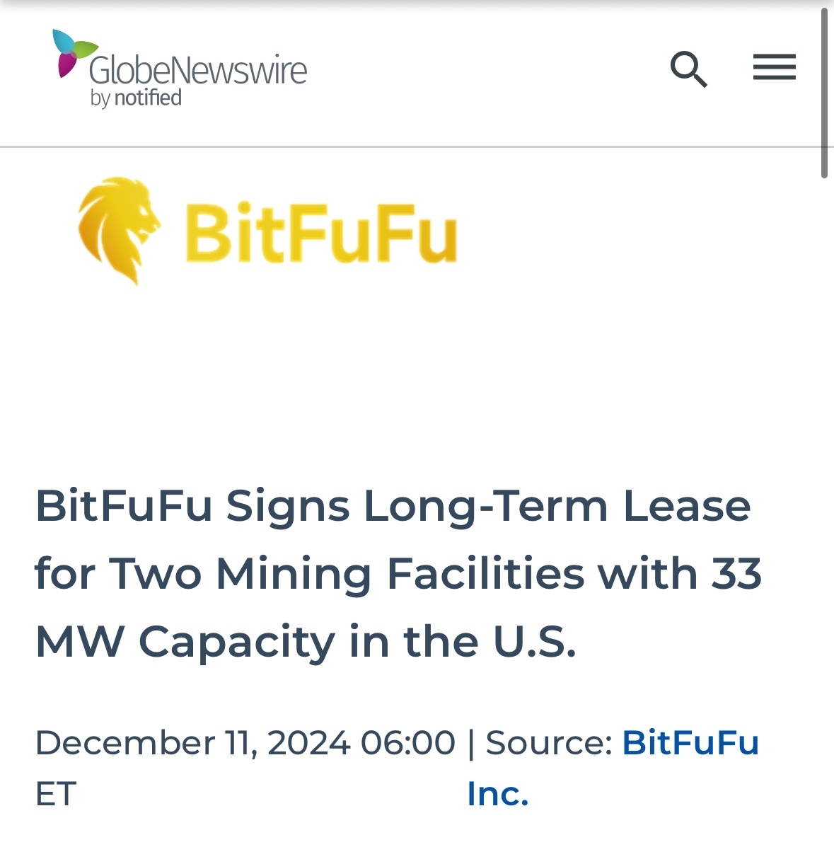 $BitFuFu (FUFU.US)$