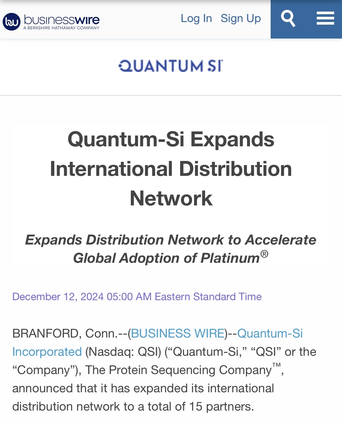 $クアンタム・シイ (QSI.US)$