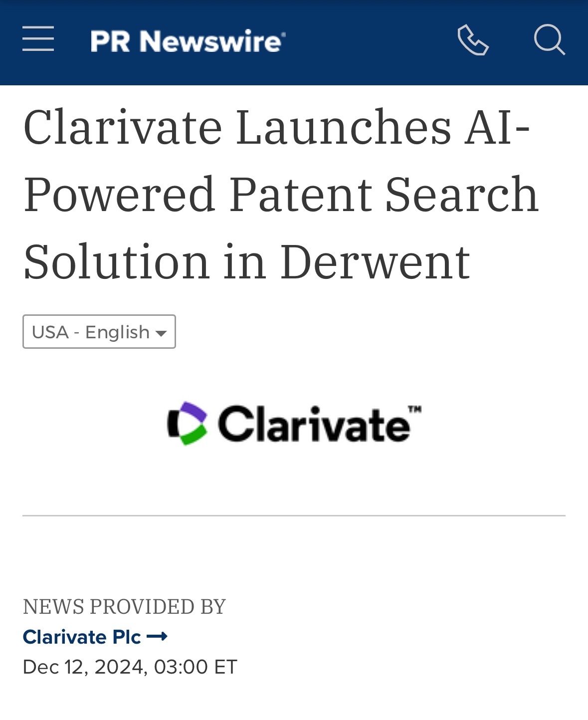 $Clarivate (CLVT.US)$