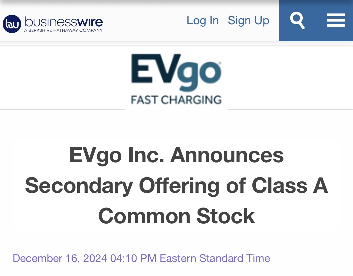 $EVゴー (EVGO.US)$