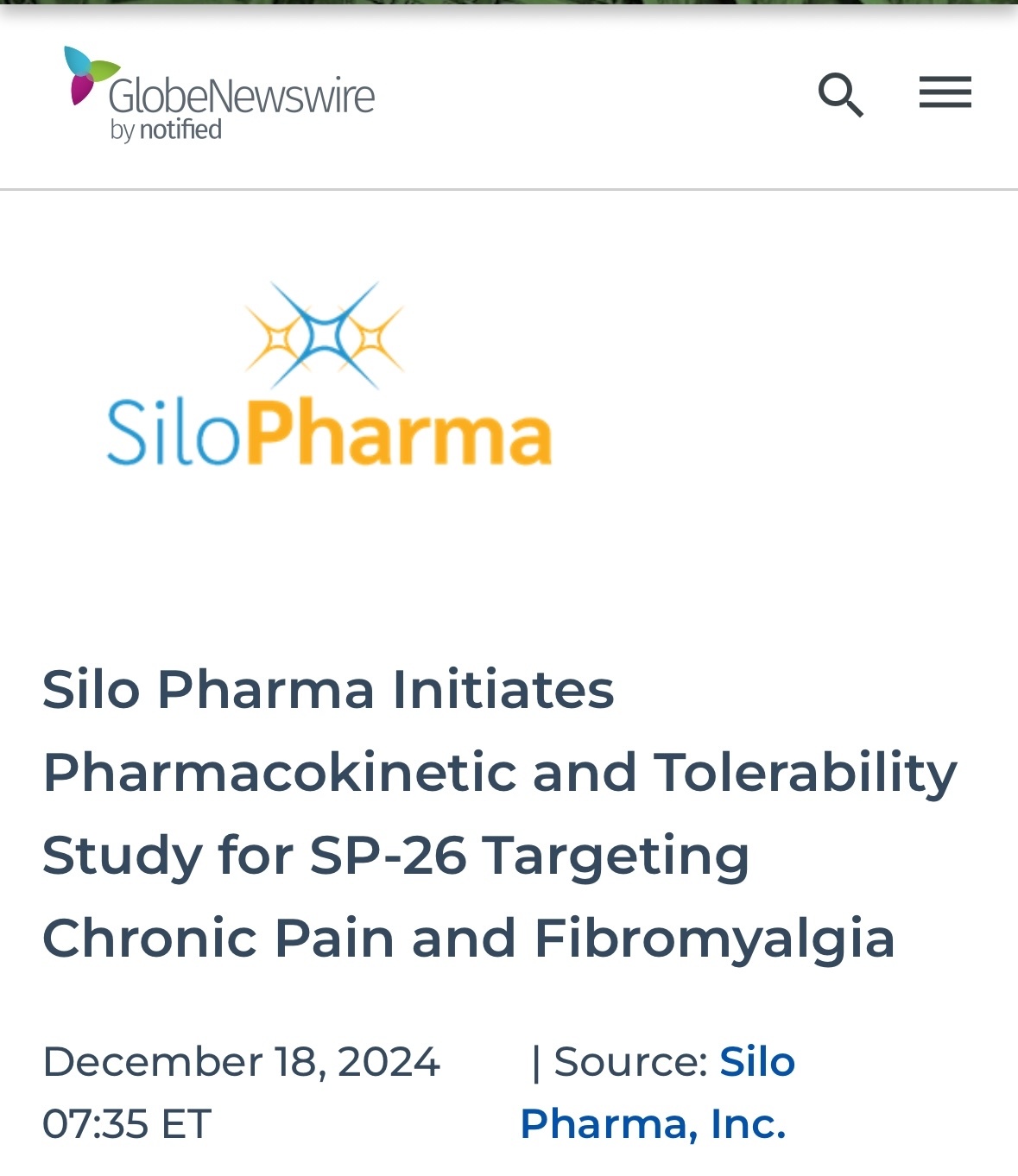 $Silo Pharma (SILO.US)$ @MARKET-TEST-DUMMY