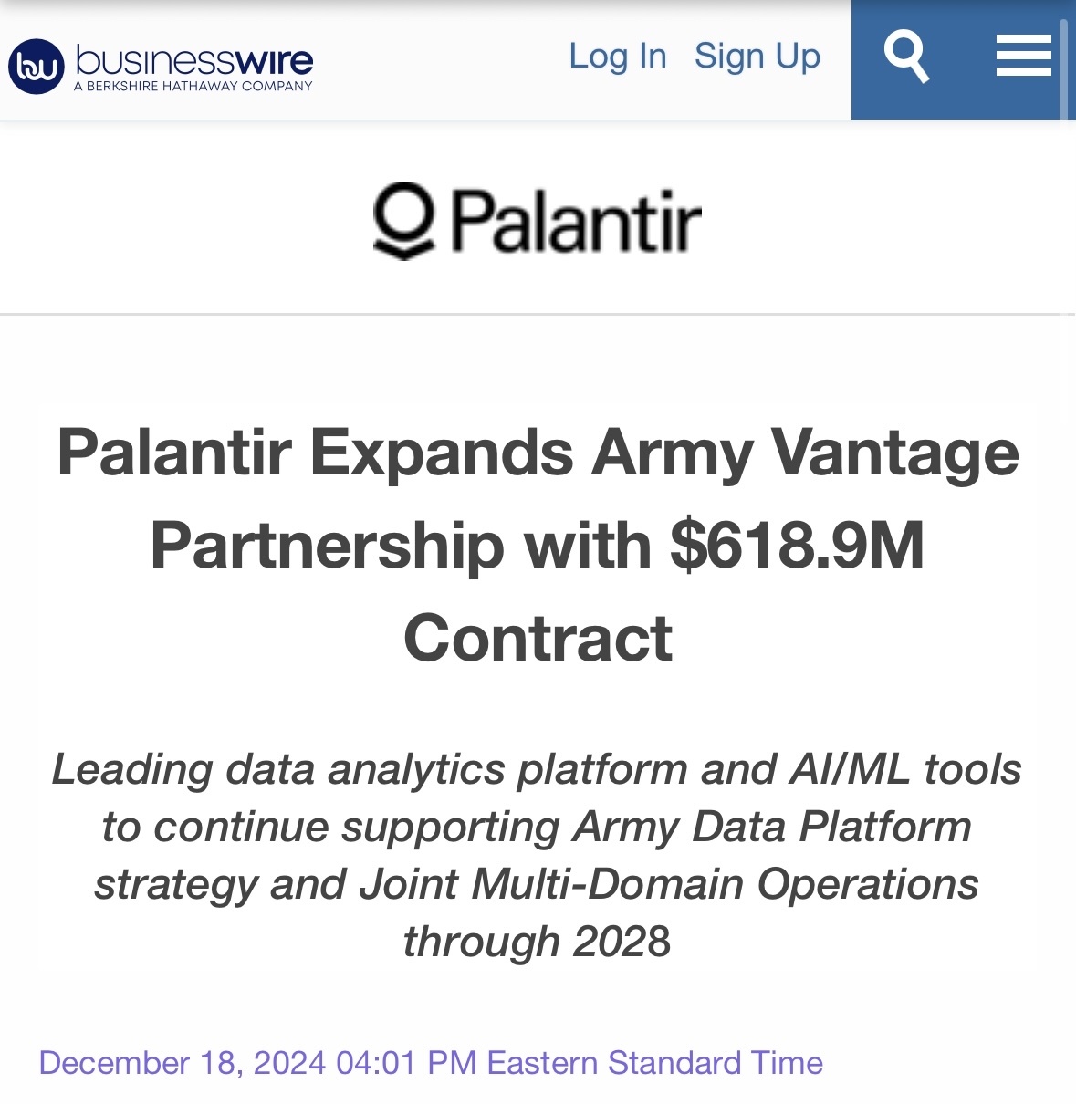 $Palantir (PLTR.US)$