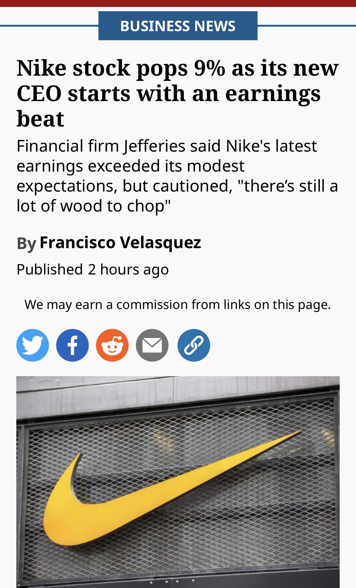 Nke ticker best sale