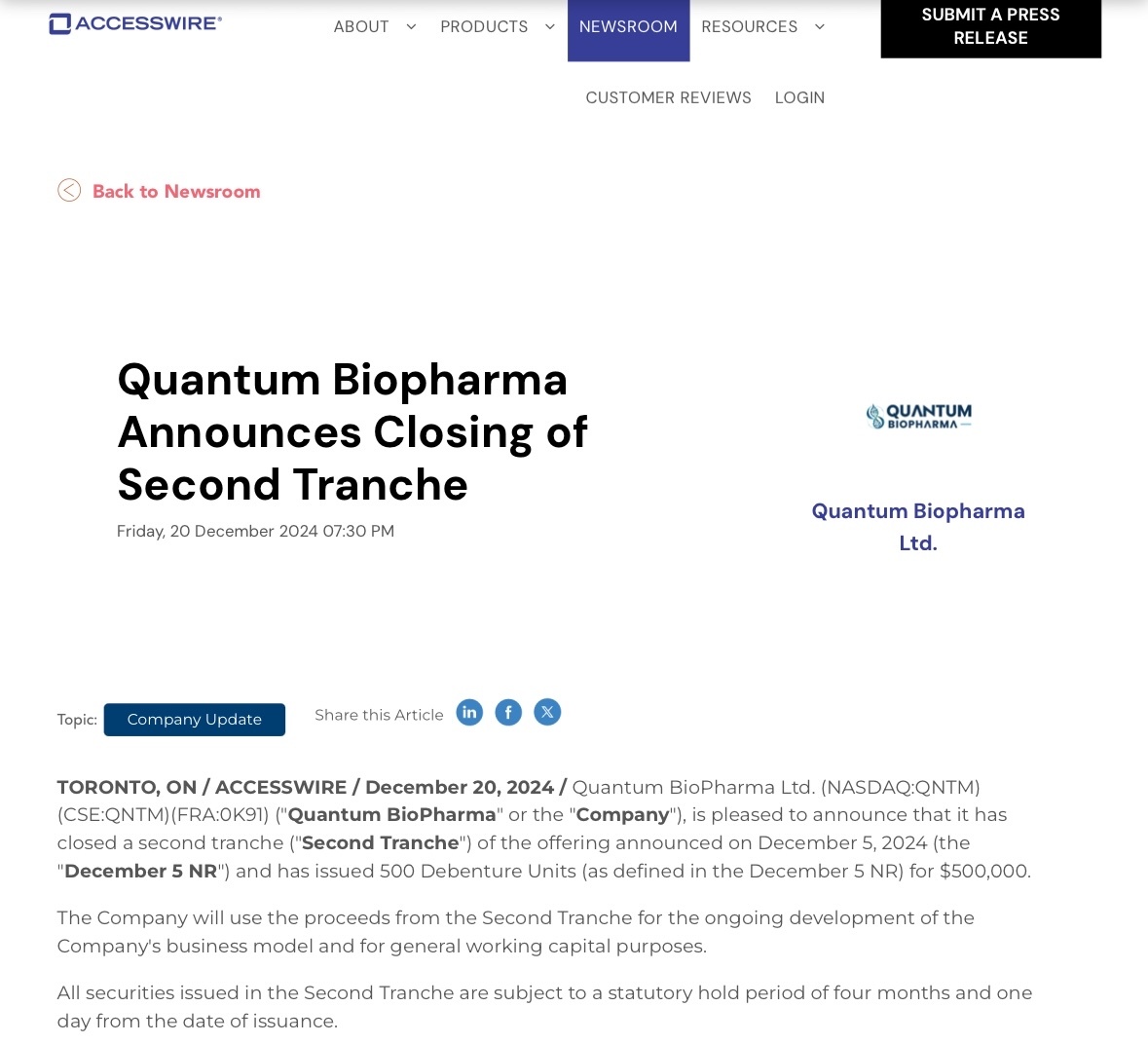 $Quantum BioPharma (QNTM.US)$