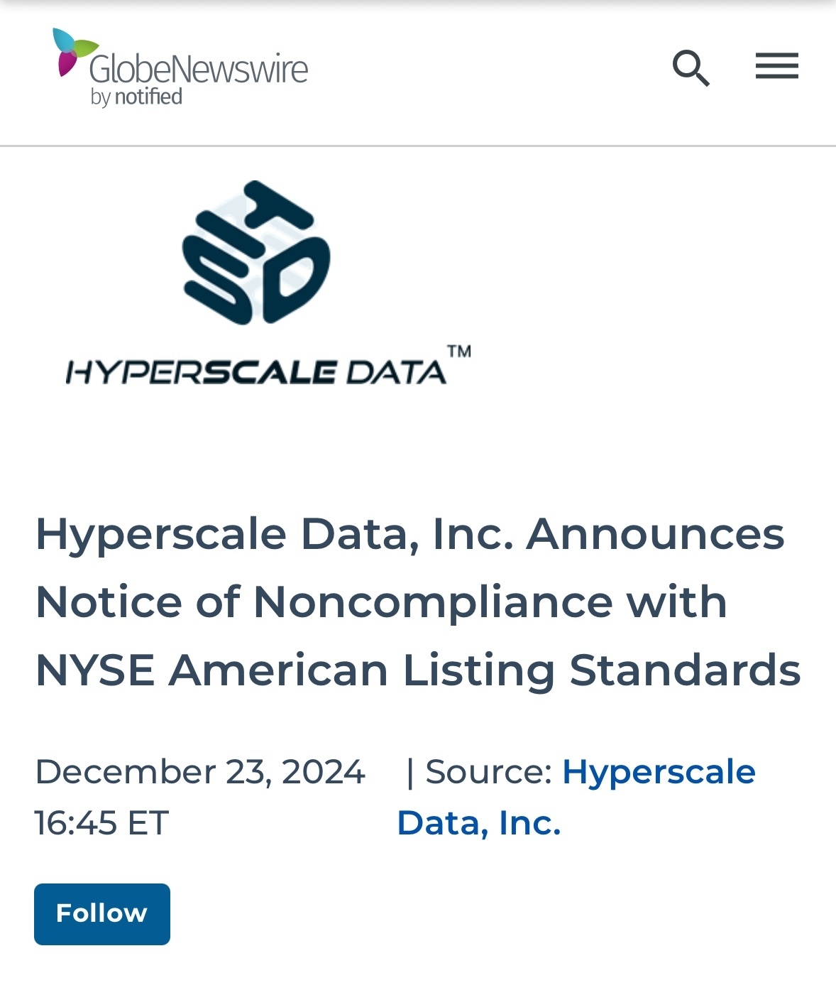 $Hyperscale Data (GPUS.US)$