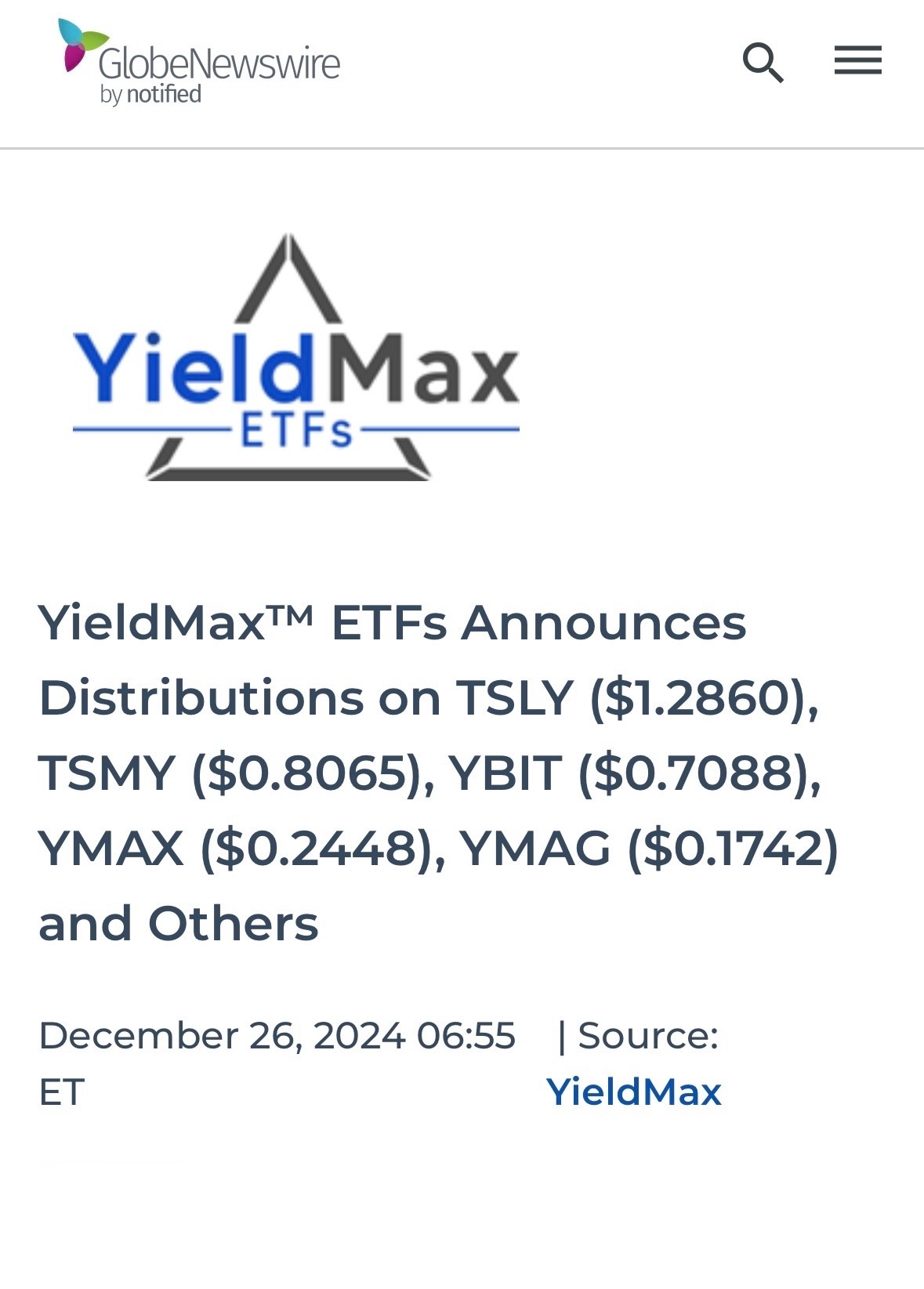 TSLA期权收益策略ETF-YieldMax (TSLY.US)$$YieldMax Bitcoin Option I... - moomoo 社区