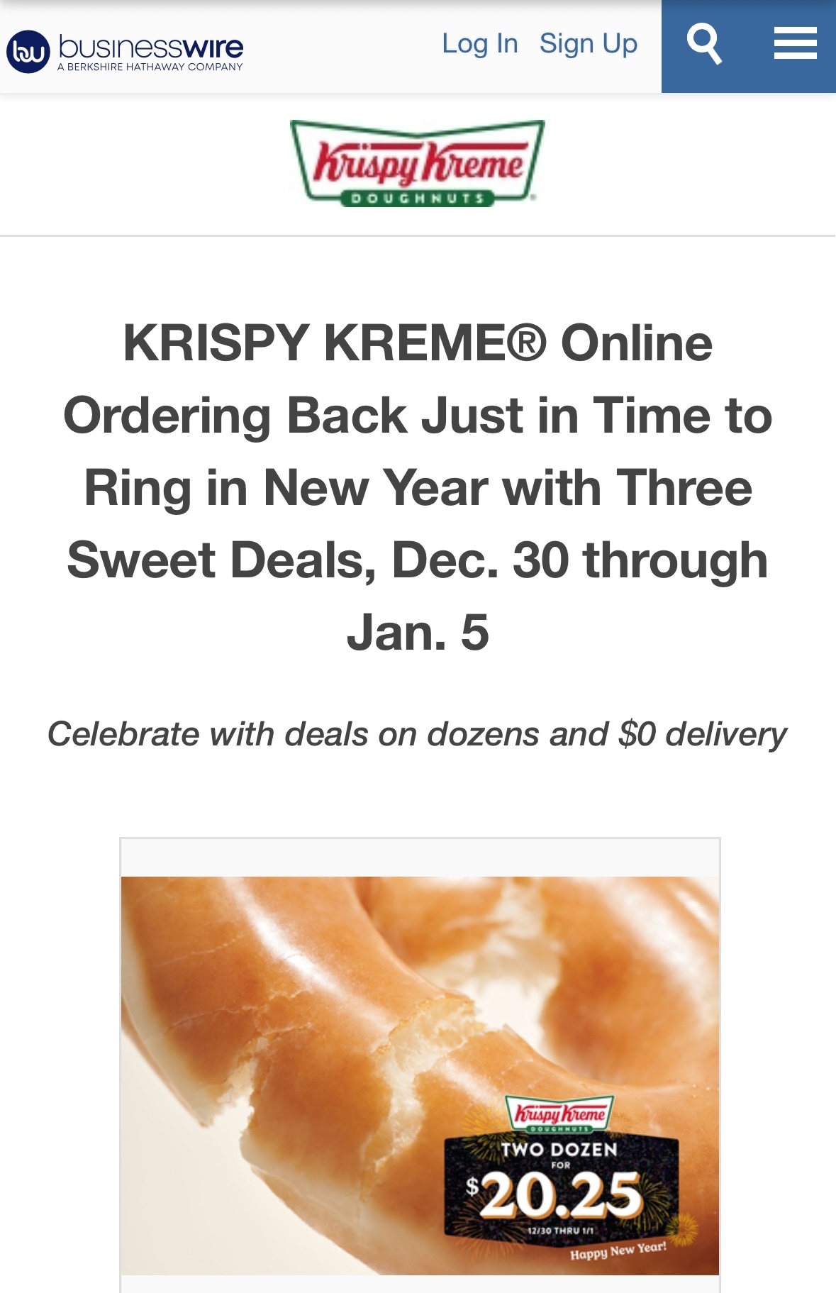 $Krispy Kreme (DNUT.US)$