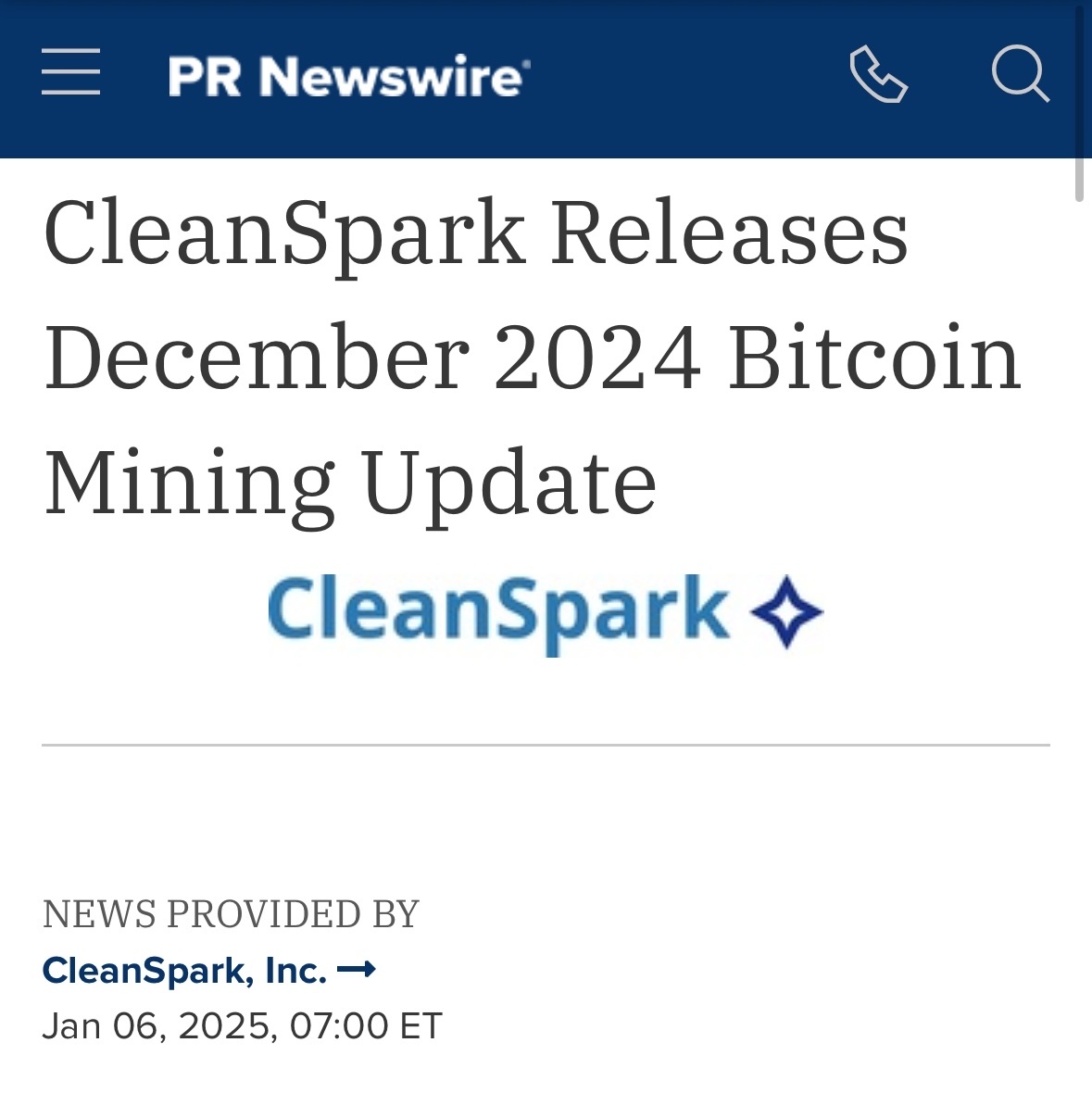 $CleanSpark (CLSK.US)$