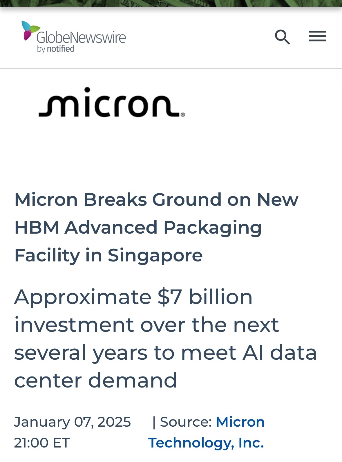 $Micron Technology (MU.US)$