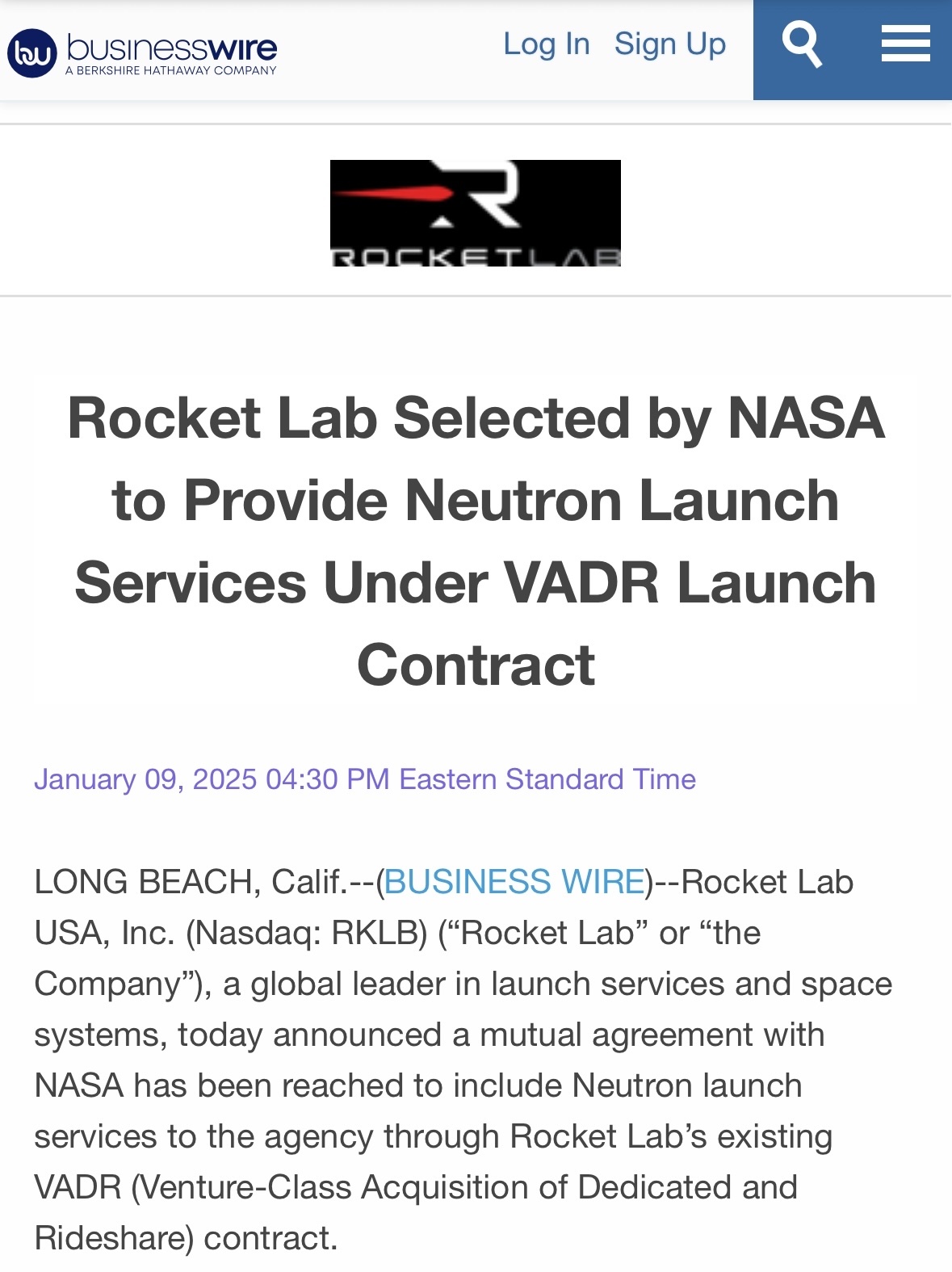 $Rocket Lab (RKLB.US)$