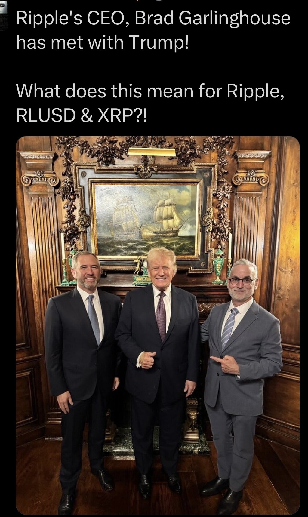 リップルの役員がトランプ氏と会合-SECの訴訟が薄れる中、XRPは爆発するか？ - moomooコミュニティ