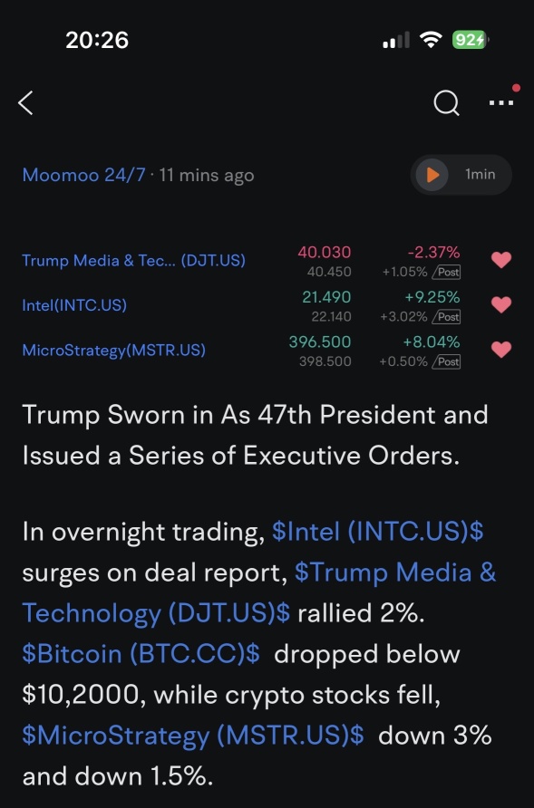 Overnight Trading News.