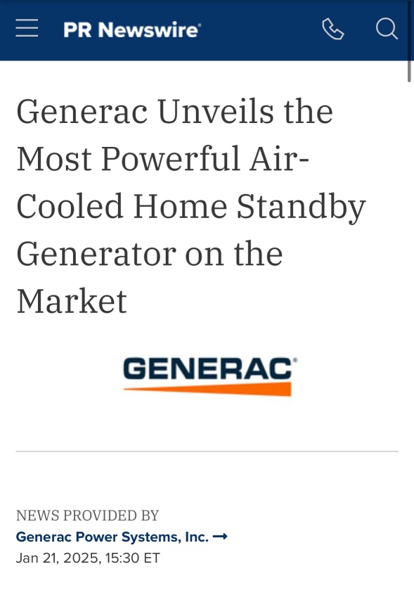 Best Gen/Set money can buy and their service is great.