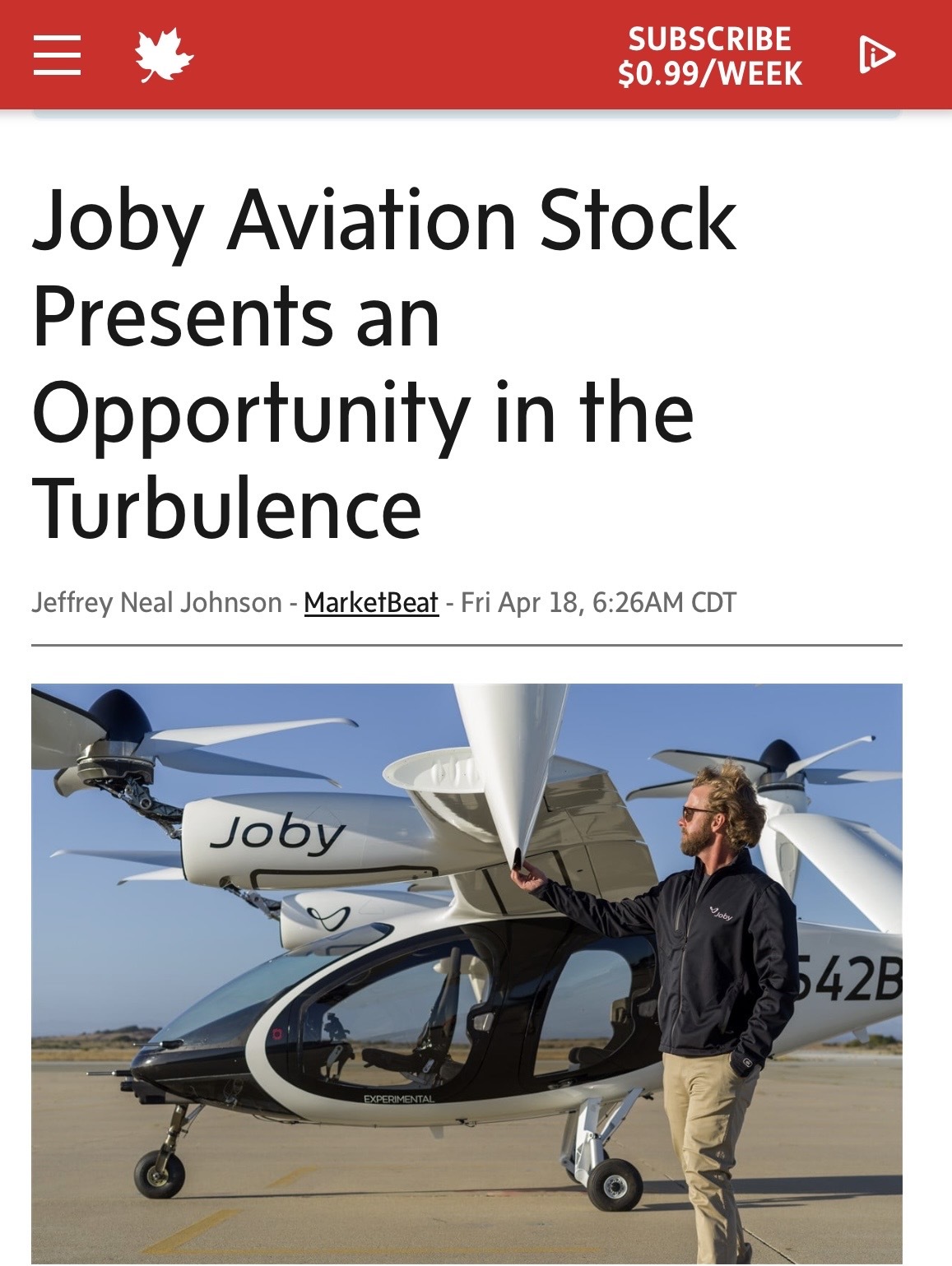 Joby Aviation (JOBY.US)$ - moomoo 社区