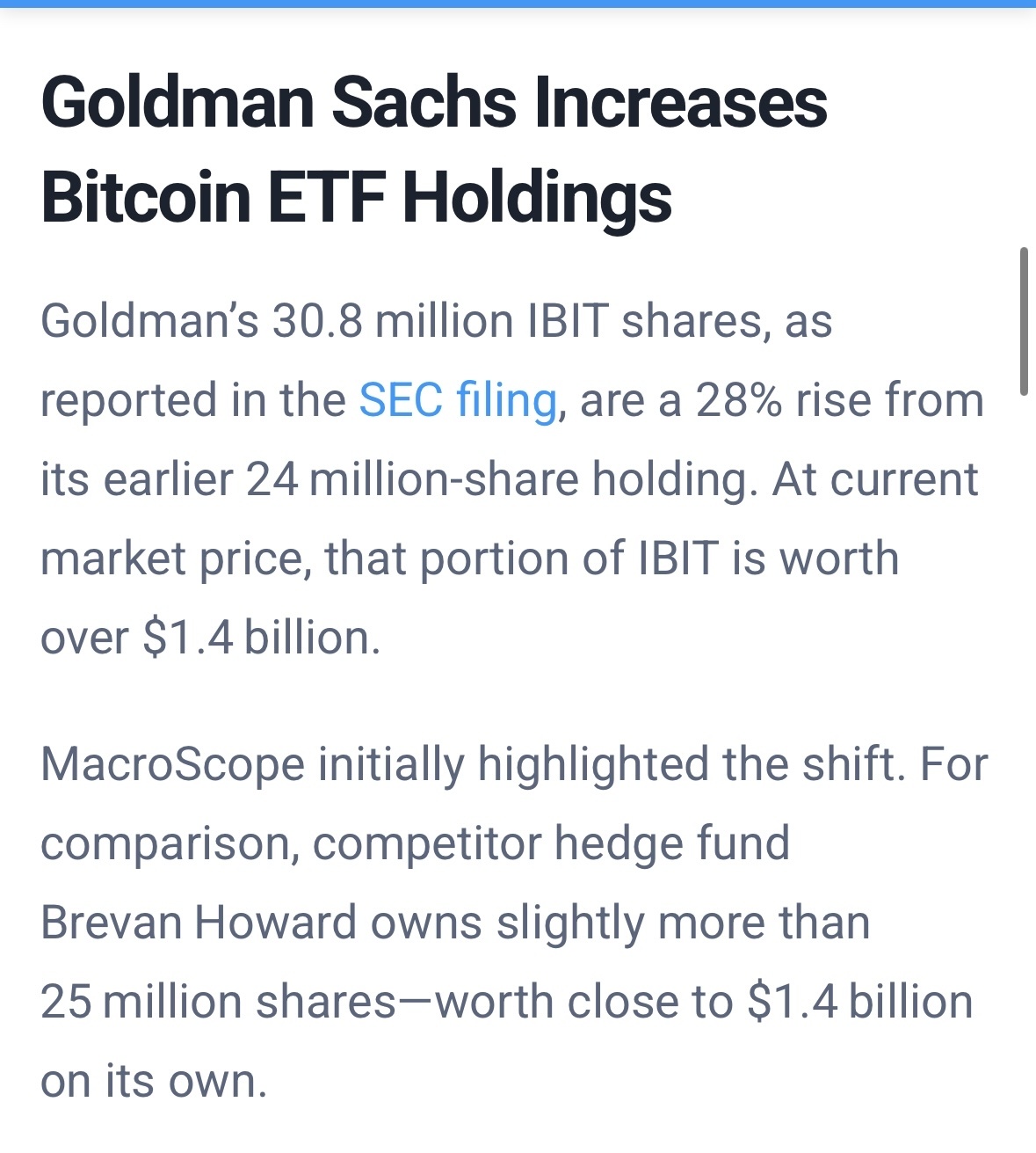 比特幣ETF-iShares (IBIT.US)$$高盛(GS.US)$ - moomoo 社區