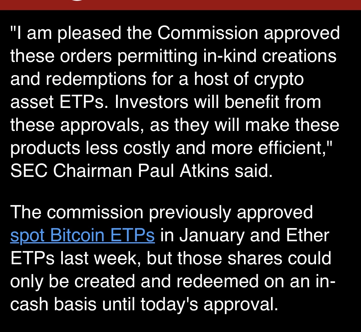 米証券取引委員会（SEC）、暗号資産ETPにおける現物償還を承認 - moomooコミュニティ