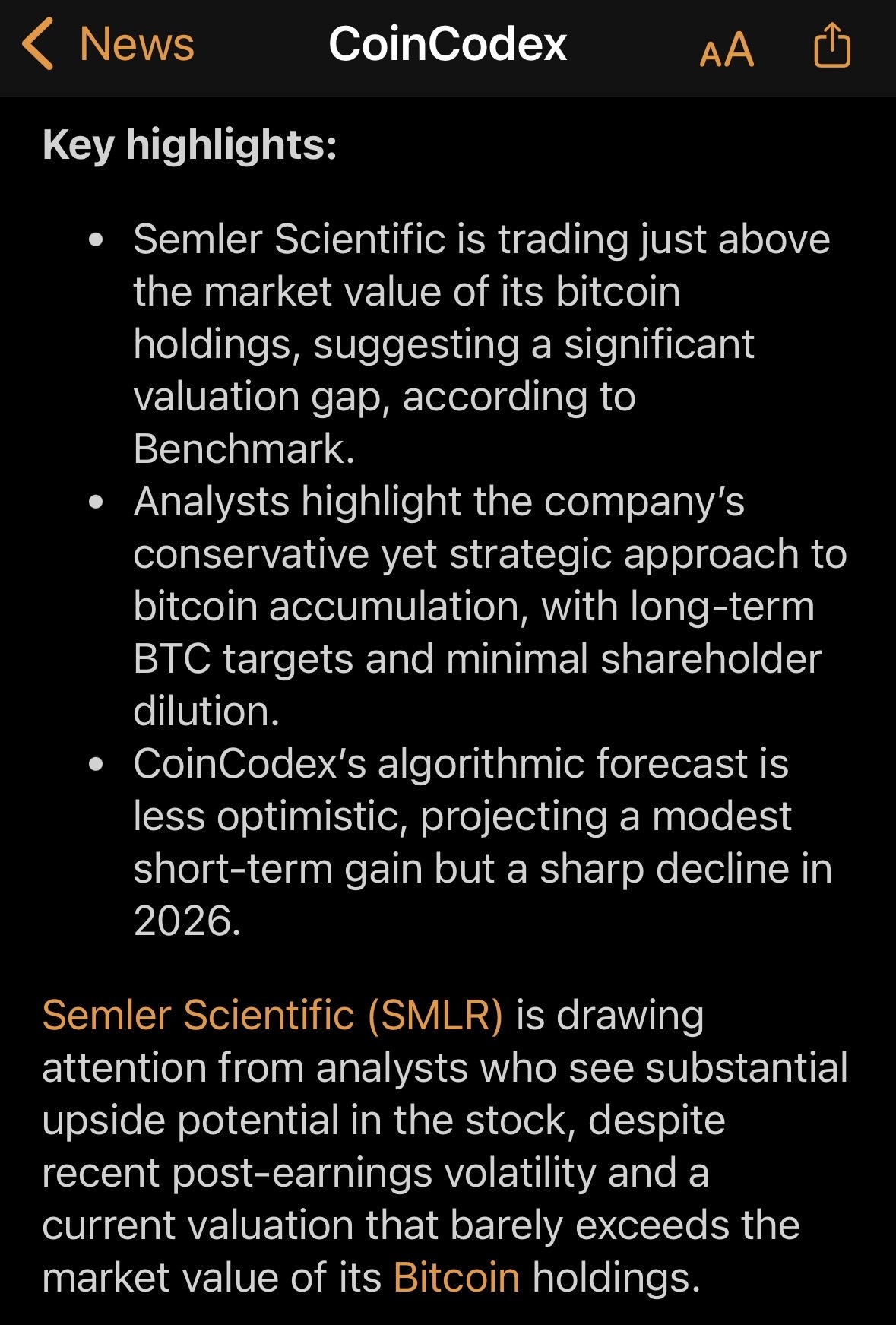 Semler Scientific (SMLR.US)$ - moomoo Community