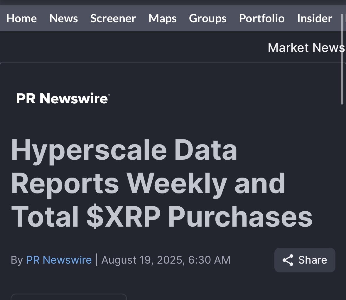 Hyperscale Data 每週和總計$XRP 購買情況報告。 - moomoo 社區