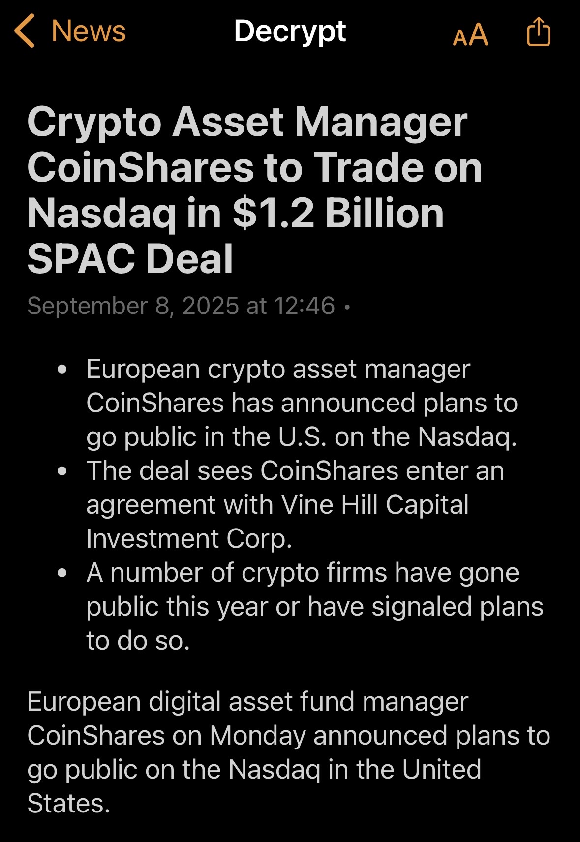 CoinShares Bitcoin ETF (BRRR) Stock Price | Quotes & News - moomoo