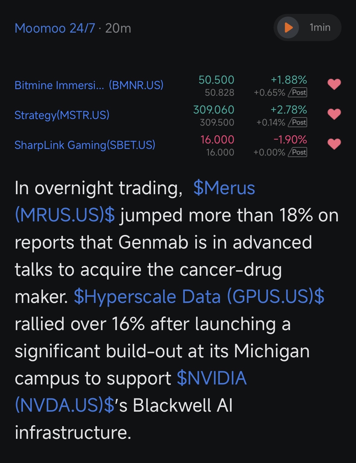 Merus(已除牌) (MRUS)討論區- 股票評論- 股吧交流社區- moomoo