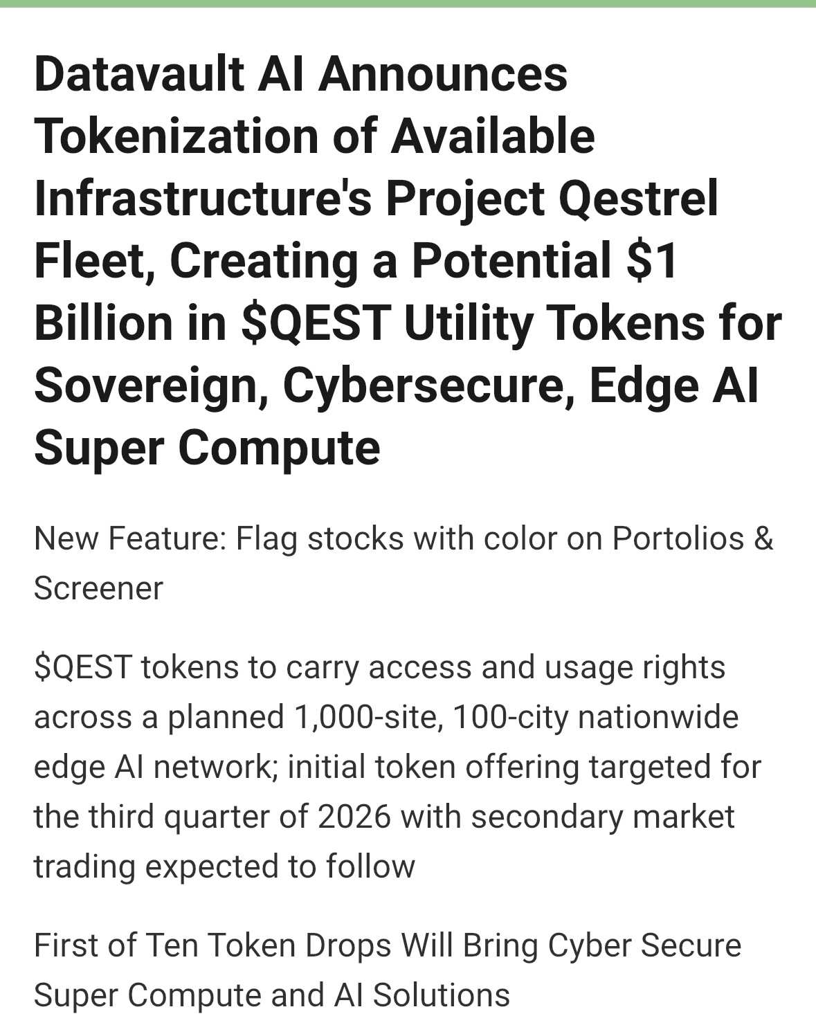 Datavault AI (DVLT.US)