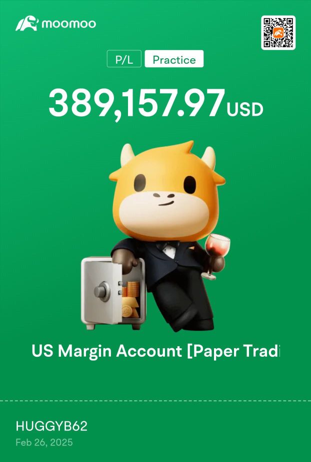 I'm 62 been interested and fascinated by stock market since i was 12 now that I finally have the opportunity to learn from this great platform just want to say thank you Moomoo Remember Me