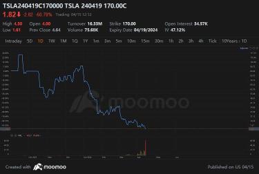 Tesla Sees Heaviest Sell-Off in $170 Calls as EV Maker Cuts 10% of Workforce