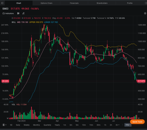 Super Micro Investors Load Up on $500 Puts as Shares Slump to Six-Month Low