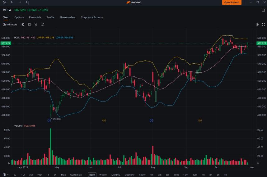 Facebook母公司Meta在企業業績公佈前看好看跌期權位置