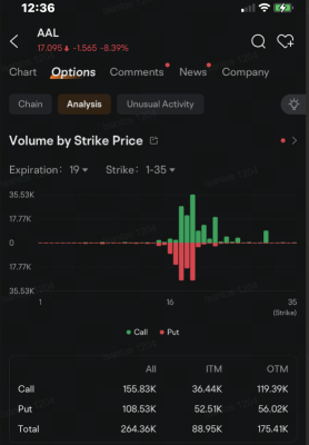 American Air Put Options Volume Doubles as Stock Sinks After Weak Outlook