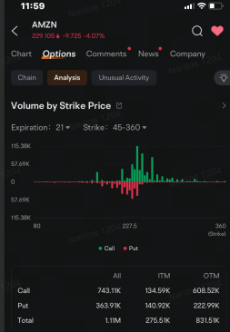 Amazon Joins Nvidia, Tesla, Palantir in Most Active Options Amid Constraints: Options Chatter 